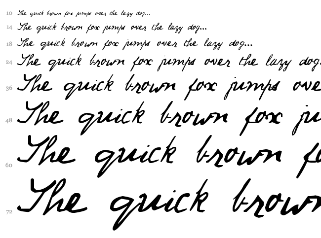 Jack Ripper Hand font waterfall